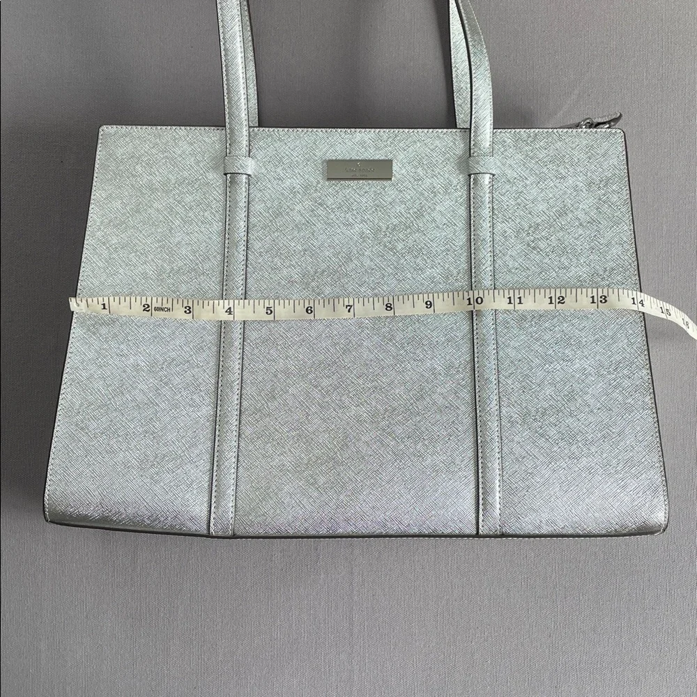 Kate Spade Kenzie Silver Metallic Purse & Wallet - Picture 10 of 16